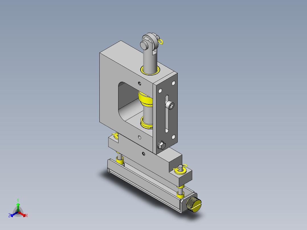 夹紧＆熔接装置正等轴测图