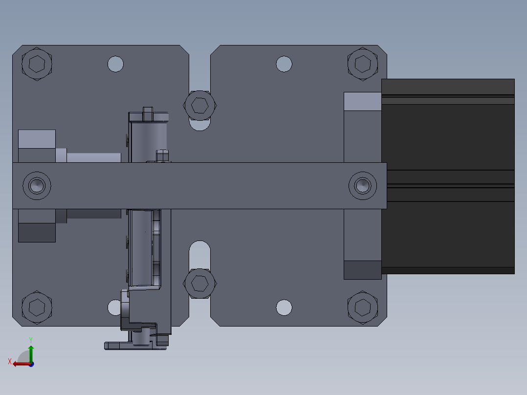 喷气管的2Xφ9压光面工装  JSQ13N20_03-1喷气管的φ9压光工装后视图