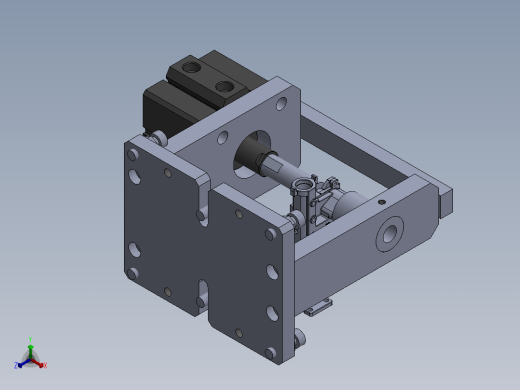 喷气管的2Xφ9压光面工装  JSQ13N20_03-1喷气管的φ9压光工装正等轴测缩略图
