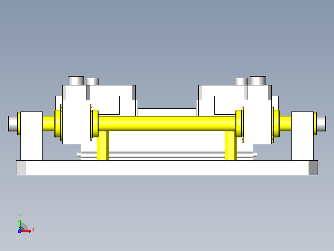 夹紧夹具前视图