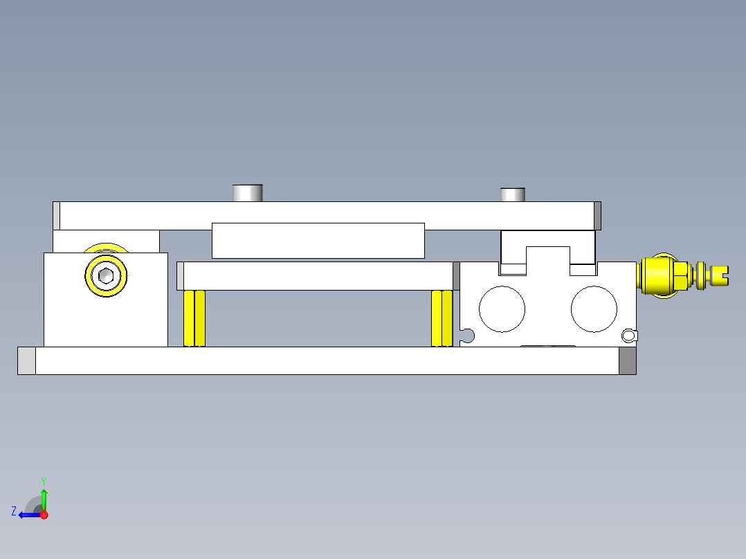 夹紧夹具右视图