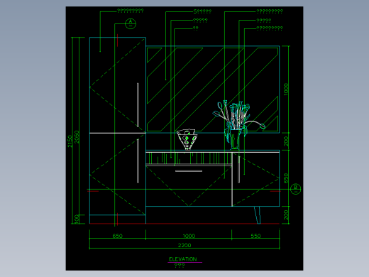 家装类CAD图块(四)-FH01025C