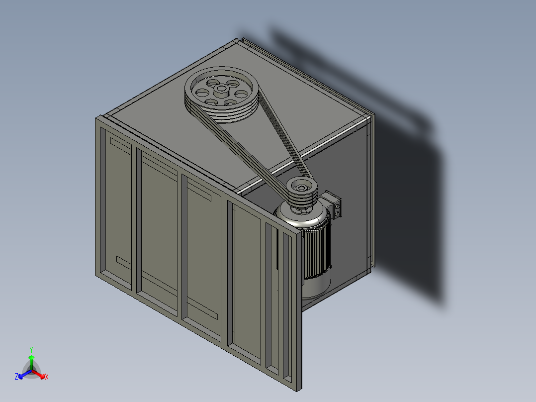 柜机正等轴测图