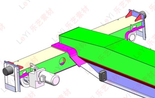 起重机图纸模型电动单梁桥式行车三维3D桁车素材缩略图