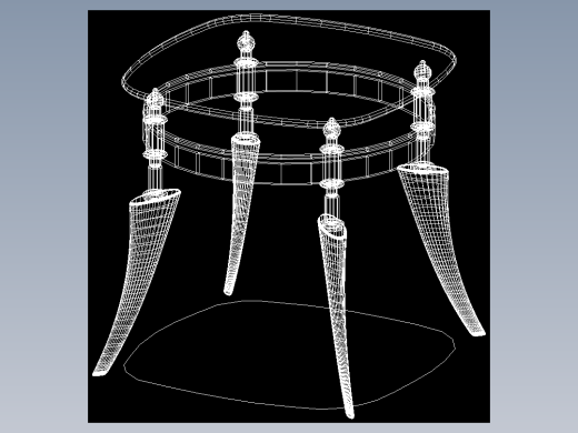 室内家具和灯具等的模型五-K-T15