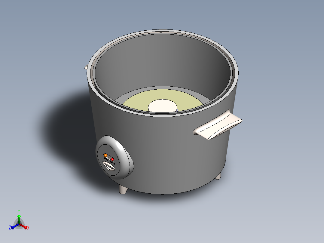 SW2013含特征电饭锅正等轴测图