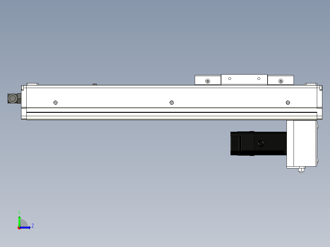 Toyo东佑达直线模组-ECH10-250-BM-100W左视图