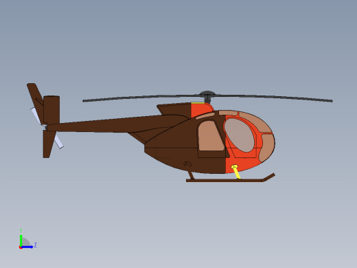 OH-6 MD 500直升机左视缩略图