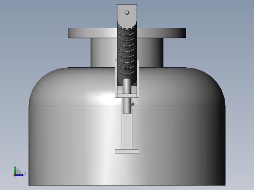 精馏塔塔头左视缩略图