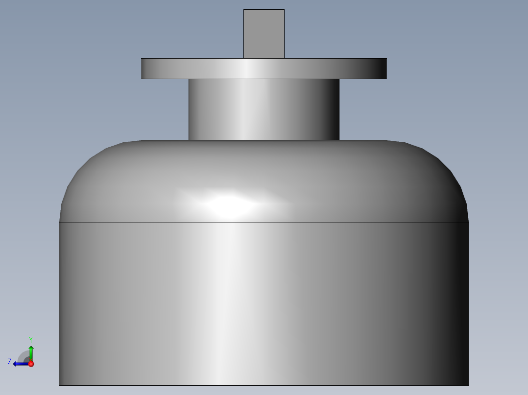 精馏塔塔头右视图