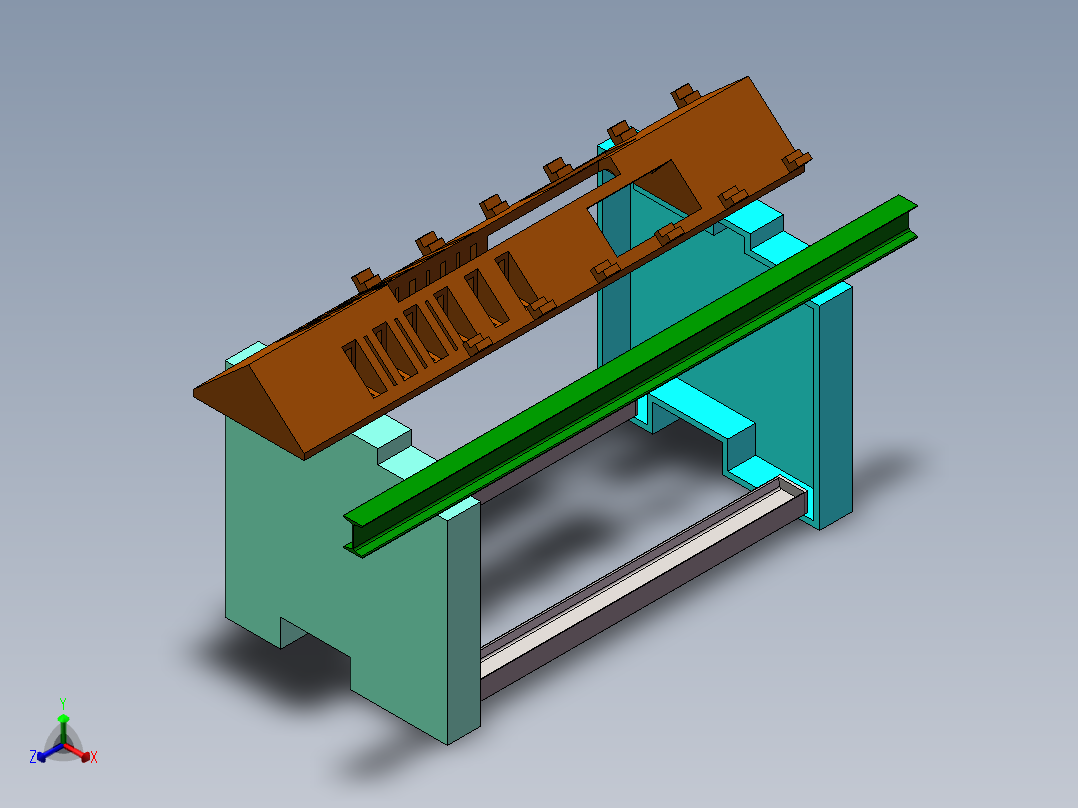 仿横机正等轴测图