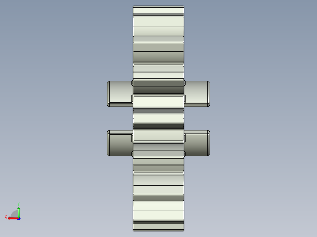 4019 OldGray Technic Gear 16 Tooth.STEP后视图
