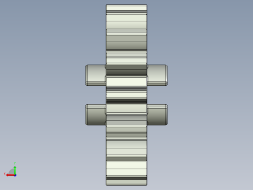 4019 OldGray Technic Gear 16 Tooth.STEP后视缩略图