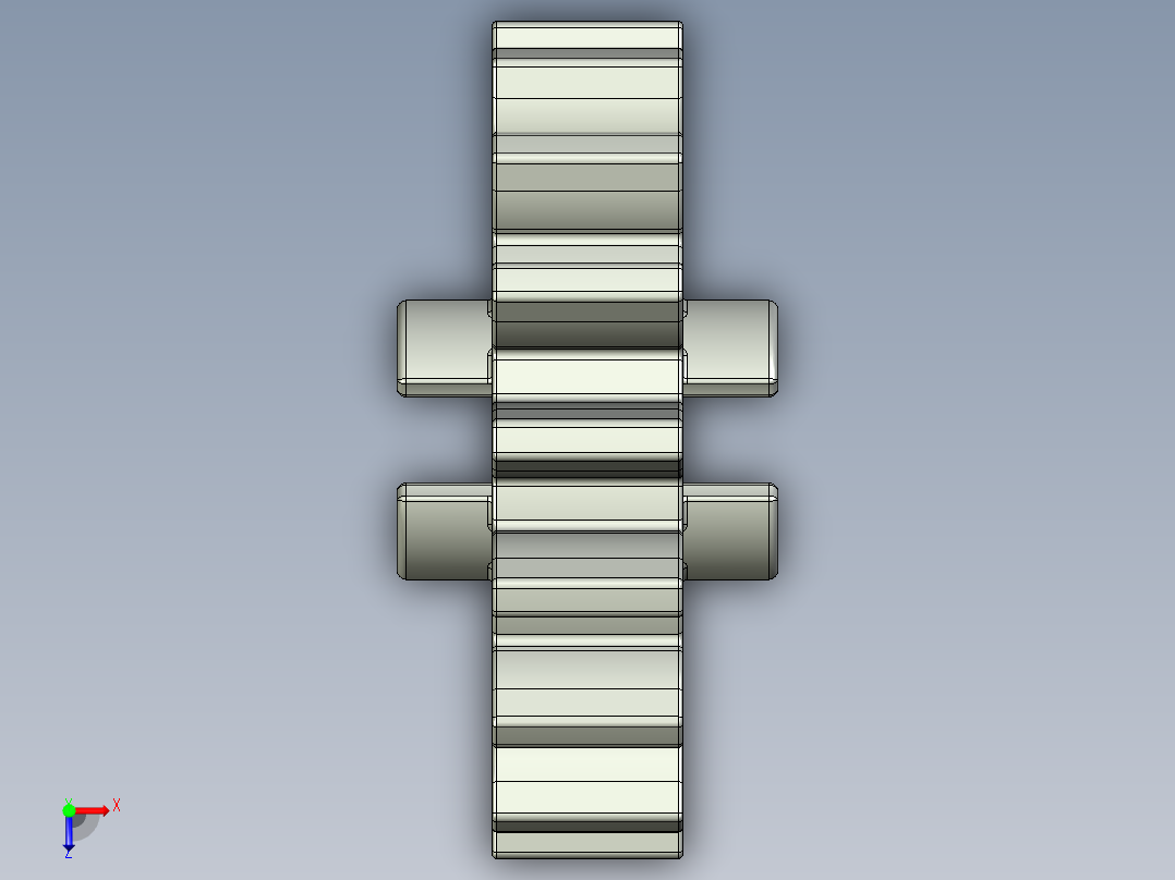 4019 OldGray Technic Gear 16 Tooth.STEP俯视图
