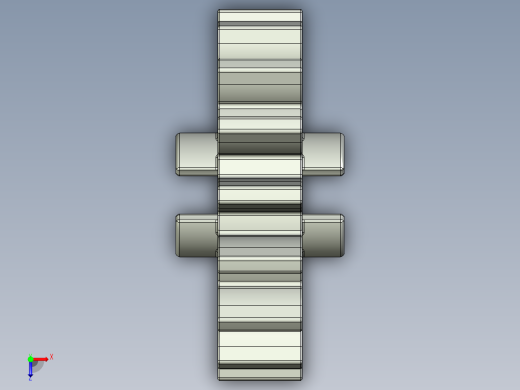 4019 OldGray Technic Gear 16 Tooth.STEP俯视缩略图