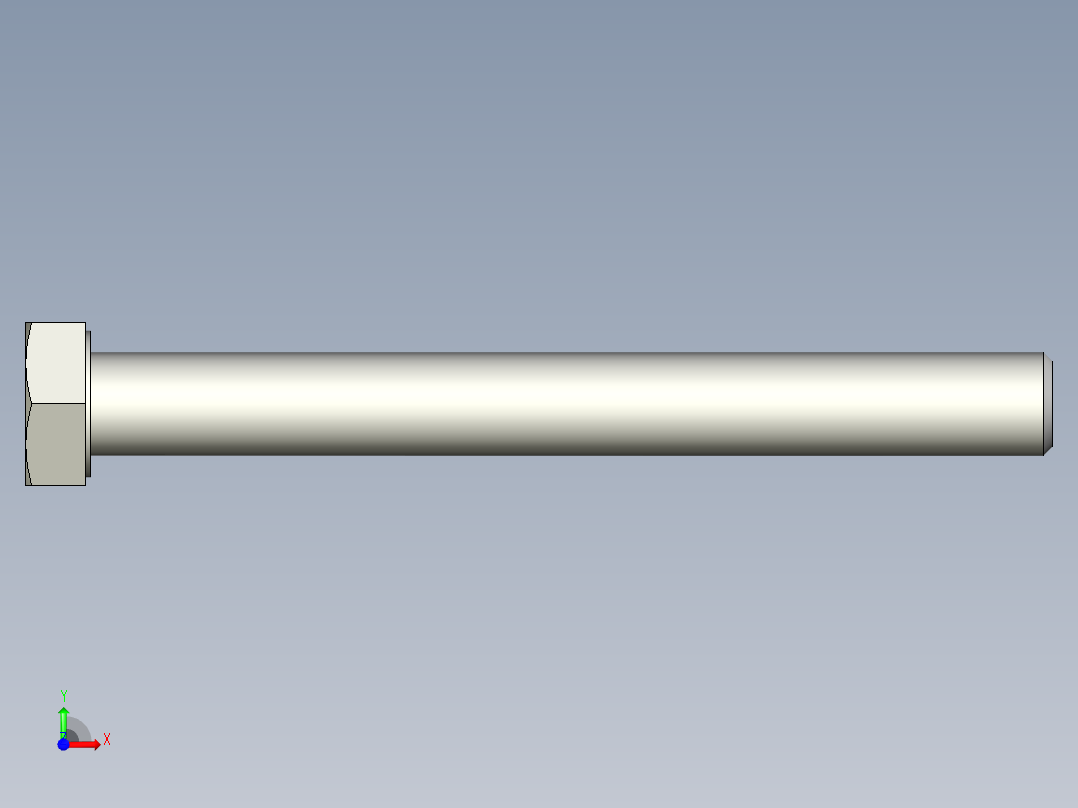 螺钉-DIN_931-M14x2x130_22.stp前视图