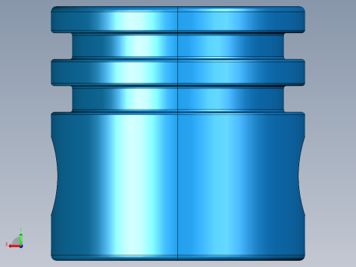 气缸电机-2851 Blue Technic Engine Piston Round后视缩略图