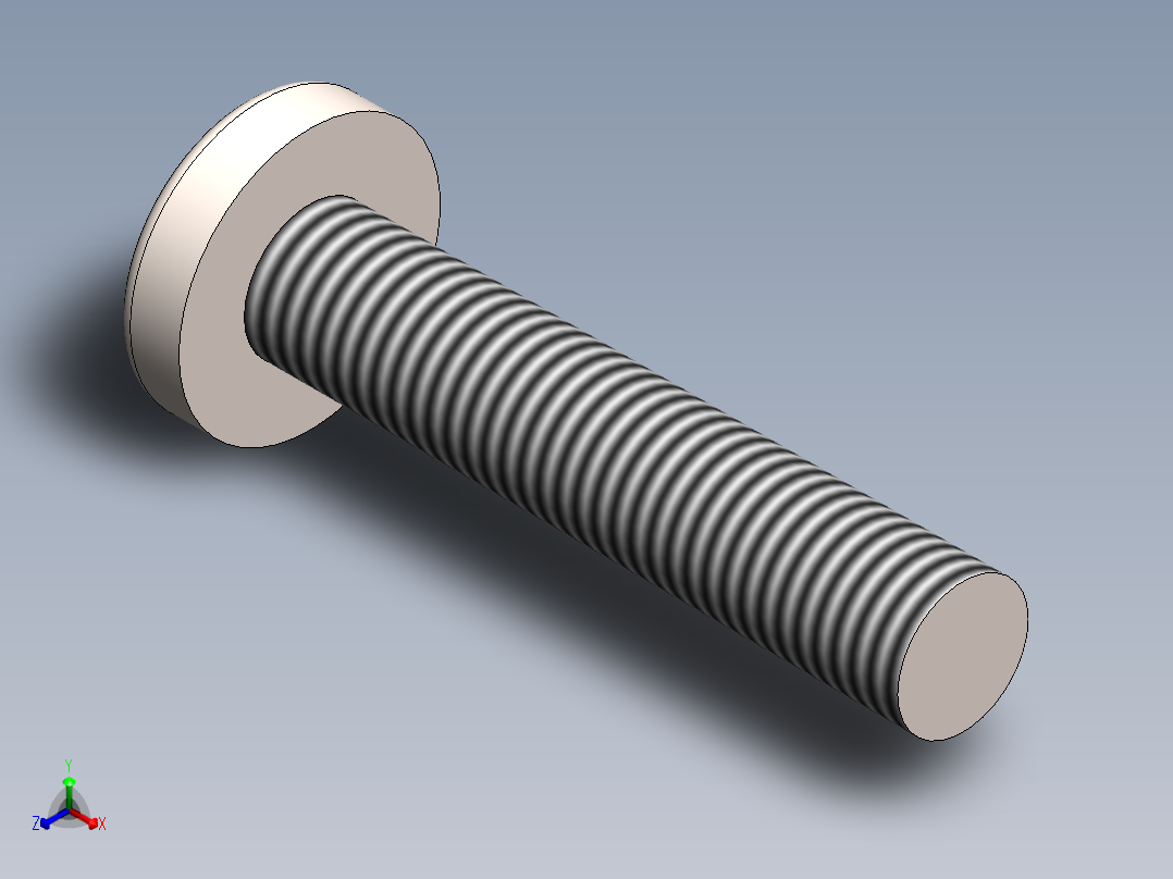 螺丝 M6 十字盘头-M6x30 Screw head.SLDPRT