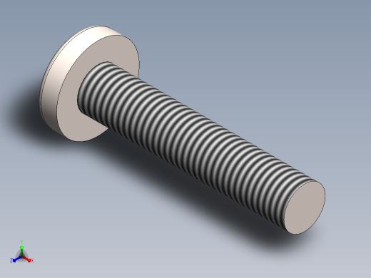 螺丝 M6 十字盘头-M6x30 Screw head.SLDPRT