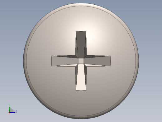 螺丝 M6 十字盘头-M6x30 Screw head.SLDPRT左视缩略图