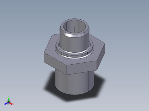 11NRIV 乳头减少溶剂焊接承筒和BSP的阳螺纹端R正等轴测缩略图