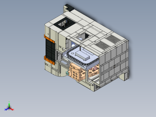 T型结构卧式四轴加工中心