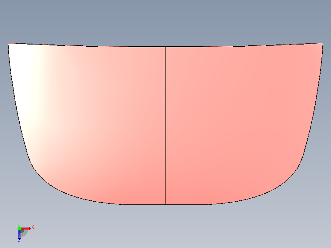 汽车引擎盖外板-3--catia俯视图
