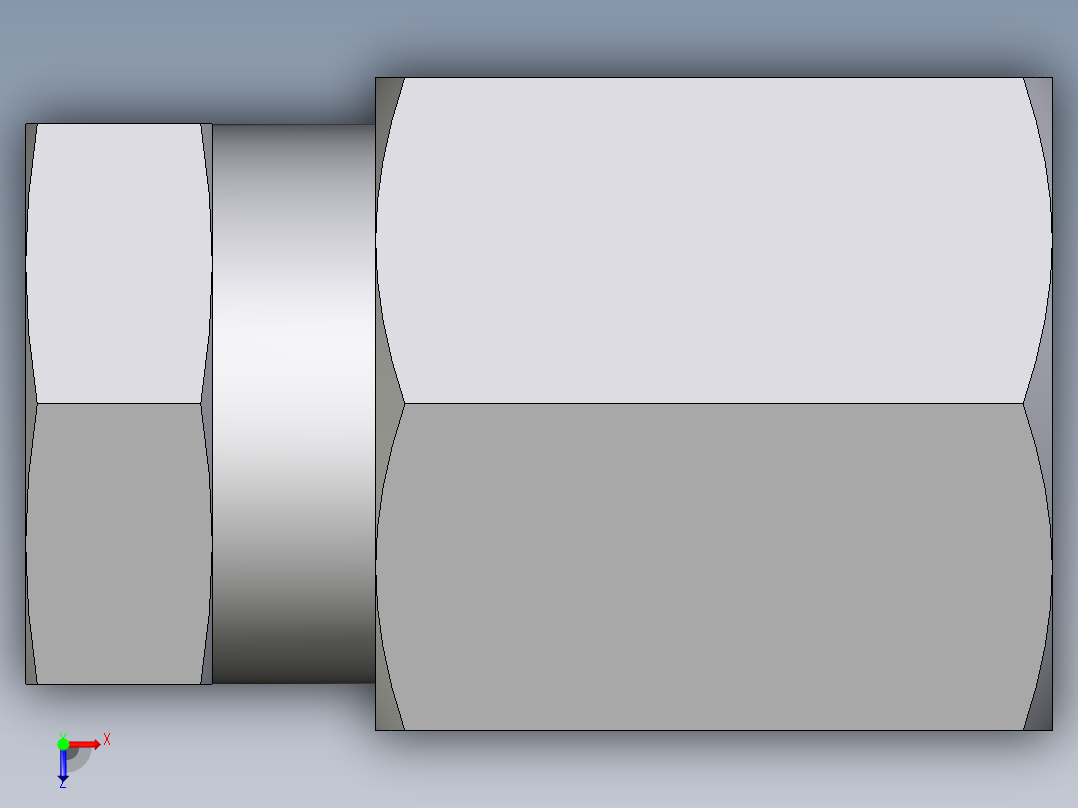 卡套式工业通用硬管接头EO_Blanking_plug_for_tube_ends_ROV06ZLCF俯视图