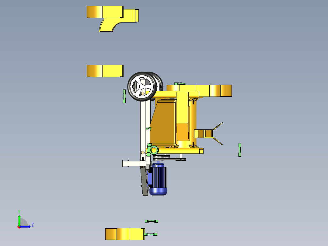 玉米脱粒机-STP左视图
