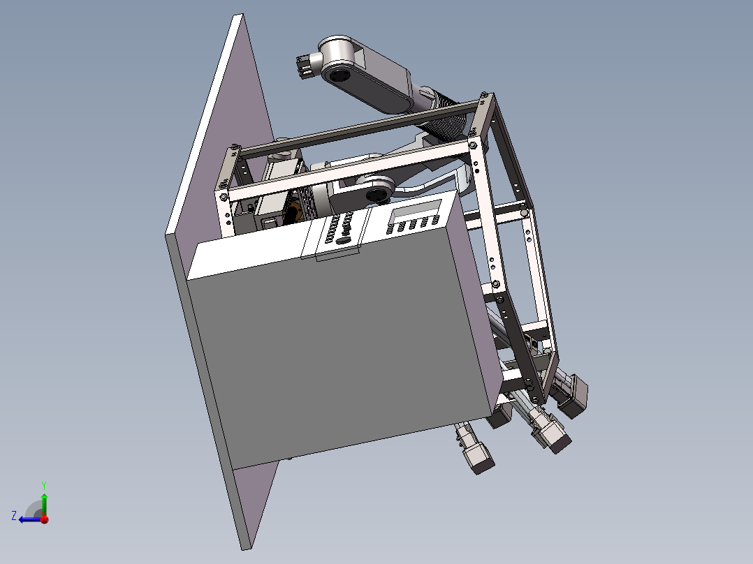 五自由度虚拟机床SW三维图=1089563=200右视图