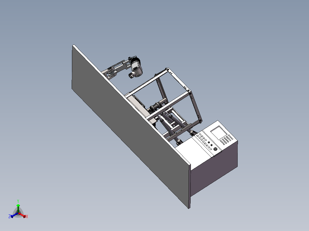 五自由度虚拟机床SW三维图=1089563=200正等轴测图