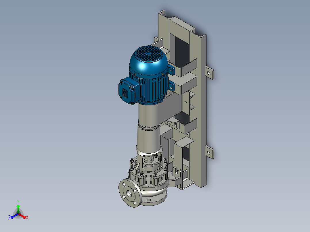 174离心泵结构3D图纸 iges格式