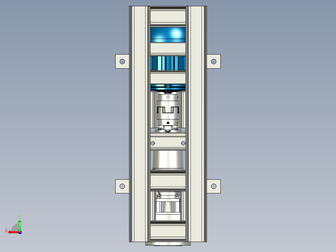 174离心泵结构3D图纸 iges格式后视图