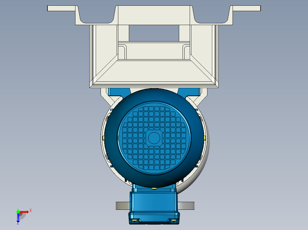 174离心泵结构3D图纸 iges格式俯视图