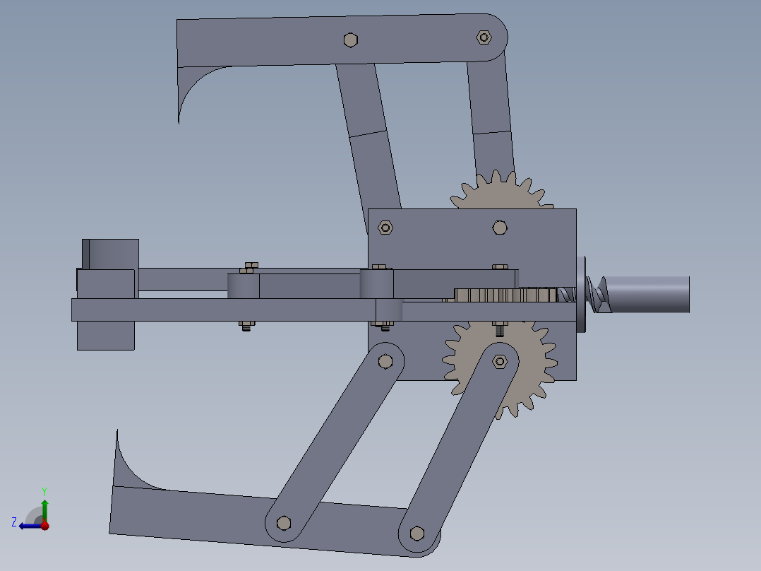 机械爪 3D图纸 (88)右视图
