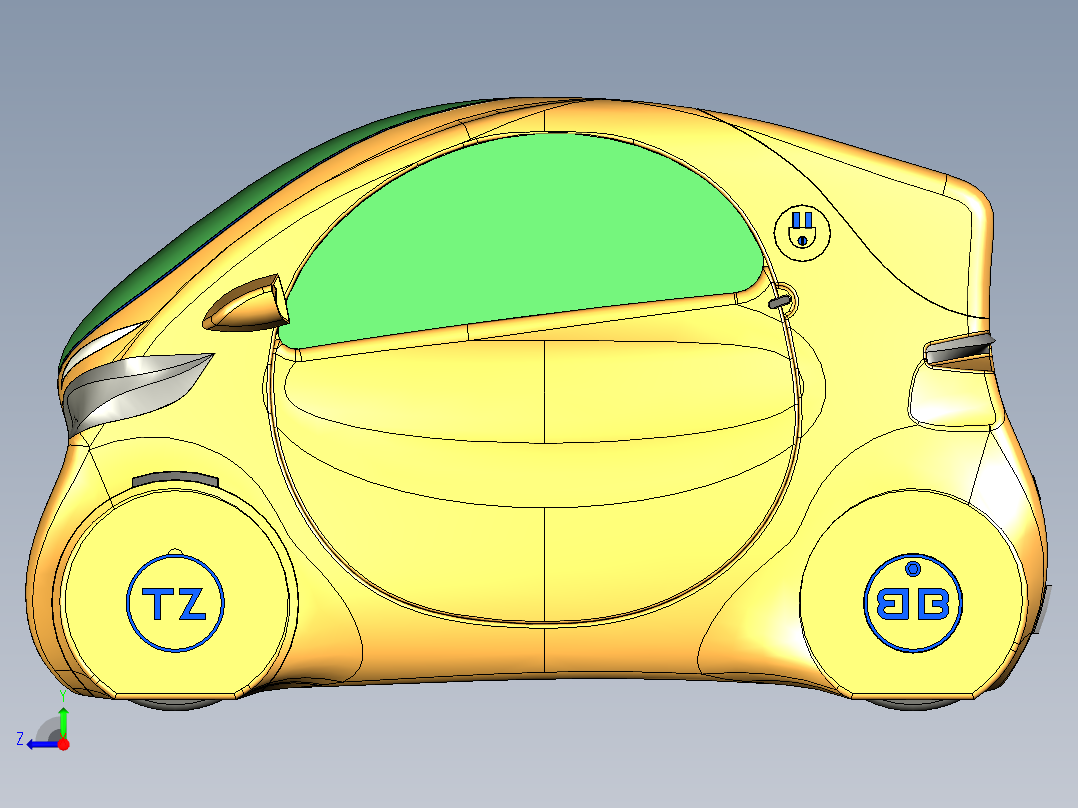 TBO T-ZÉRO2023款汽车右视图