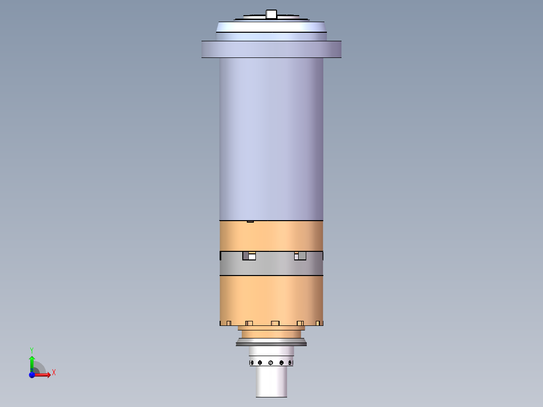 直联式主轴前视图