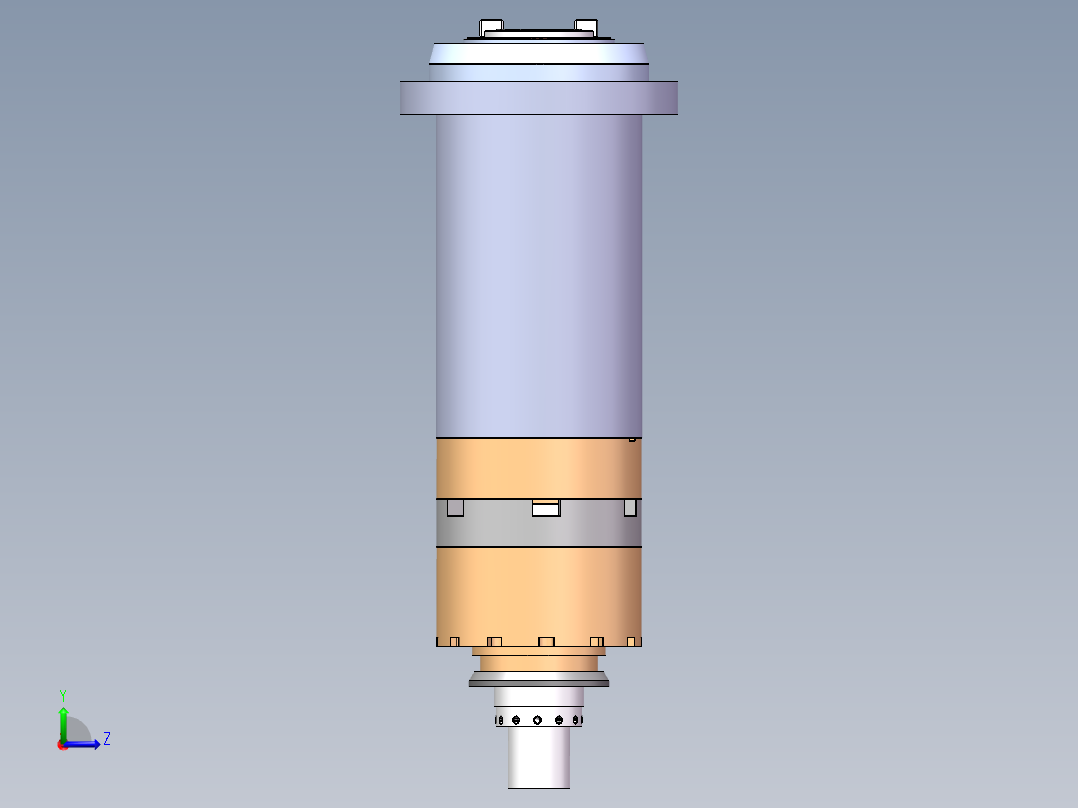 直联式主轴左视图