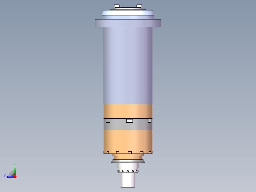 直联式主轴右视图