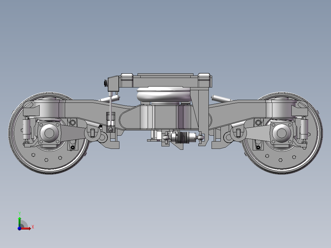 动车转向架前视图