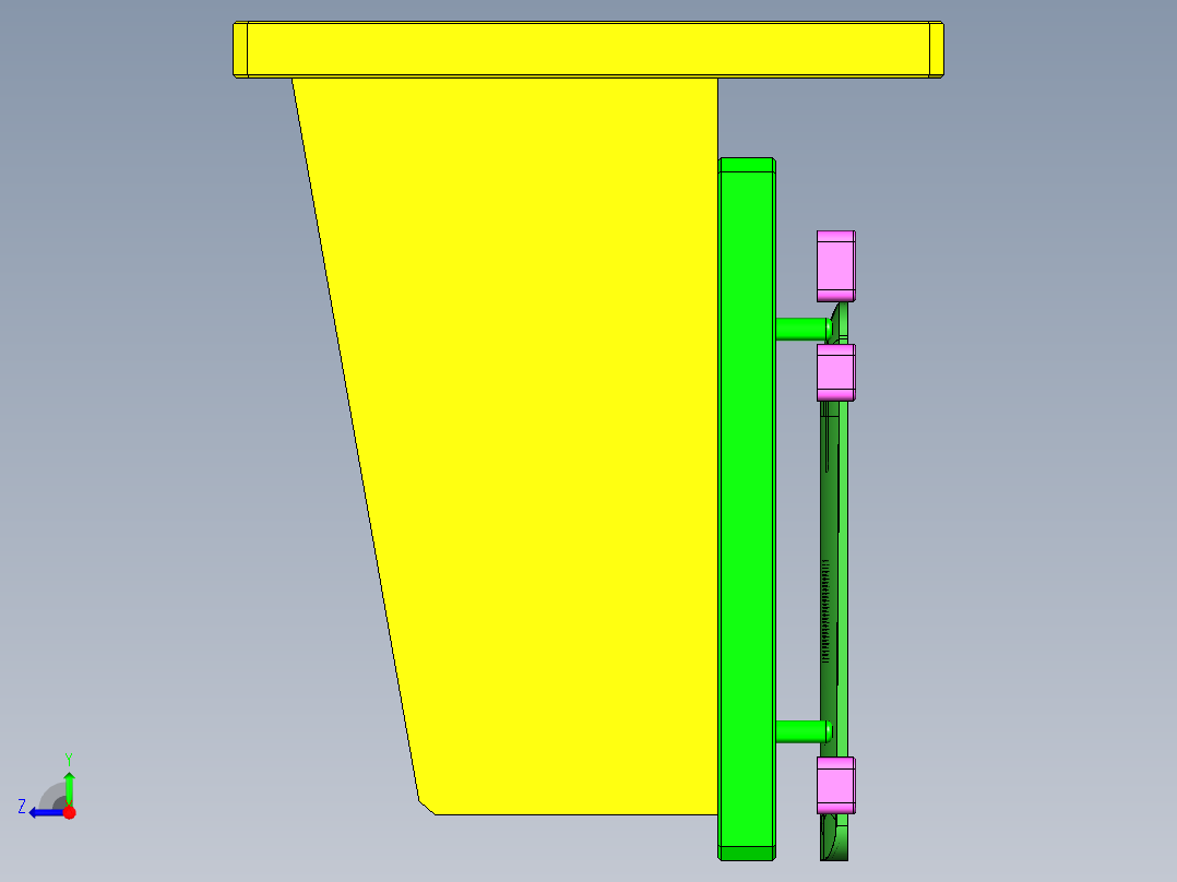 TX201-C-笔记本CNC工装夹具三维模型CNC3右视图