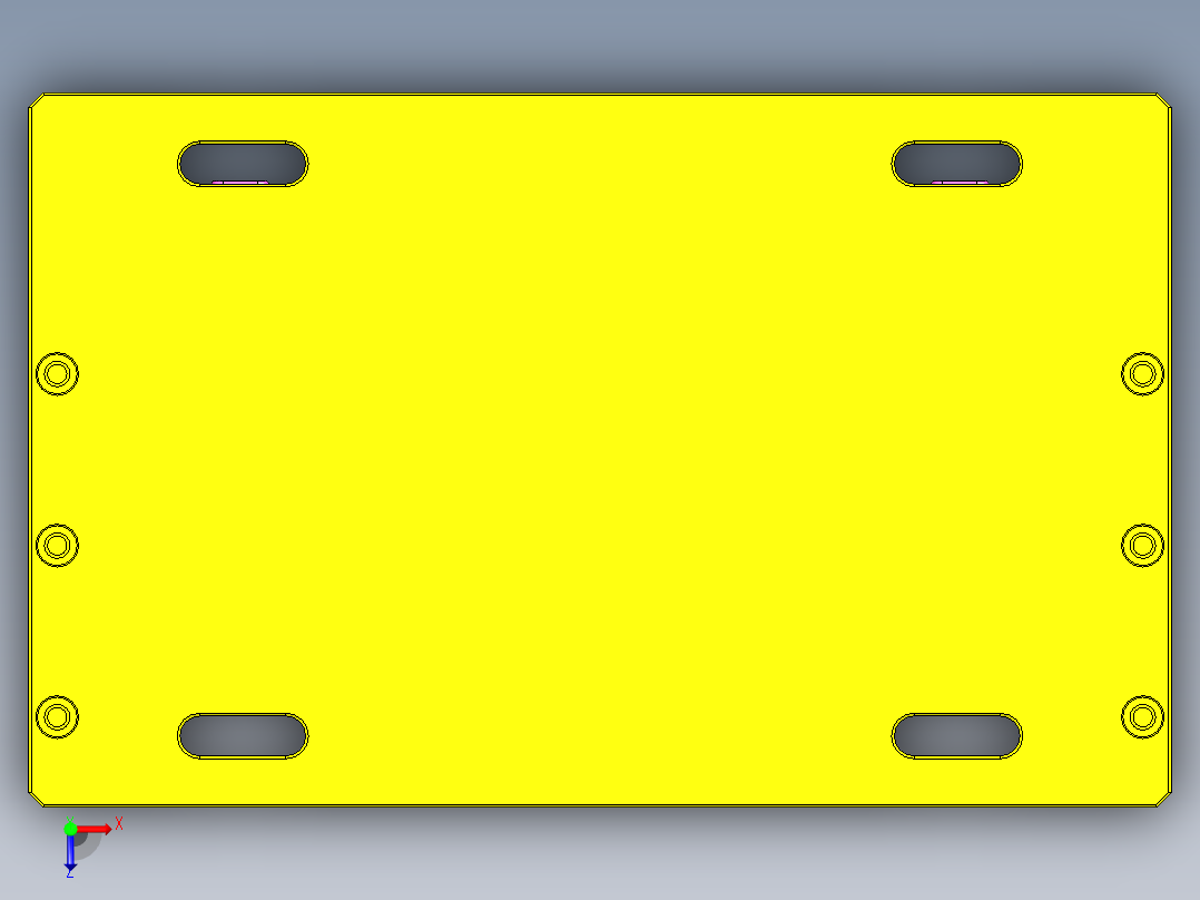 TX201-C-笔记本CNC工装夹具三维模型CNC3俯视图