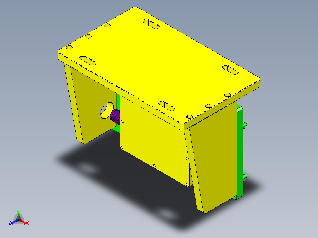 TX201-C-笔记本CNC工装夹具三维模型CNC3正等轴测图