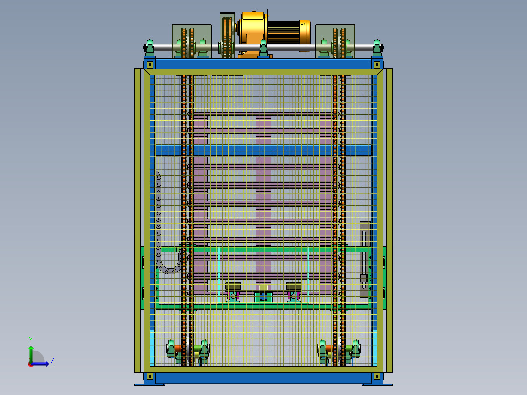 拆垛机sw18可编辑左视图