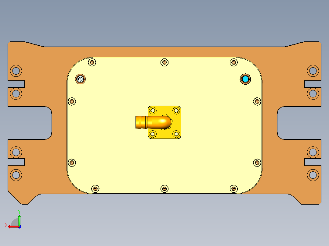 YX60-C笔记本CNC工装夹具三维模型-CNC2-铣外观面-200722后视图