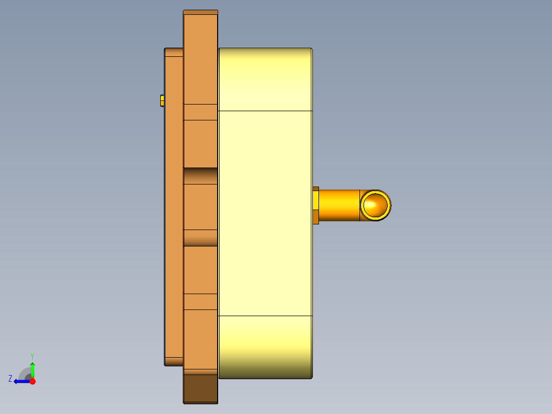 YX60-C笔记本CNC工装夹具三维模型-CNC2-铣外观面-200722右视图