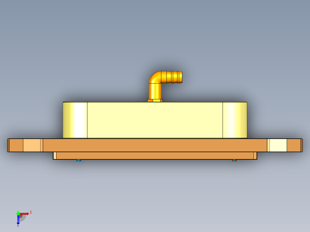 YX60-C笔记本CNC工装夹具三维模型-CNC2-铣外观面-200722俯视图