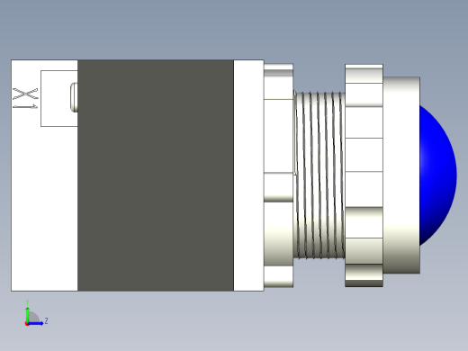 德力西电气LD11-25 纯蓝 球形左视缩略图