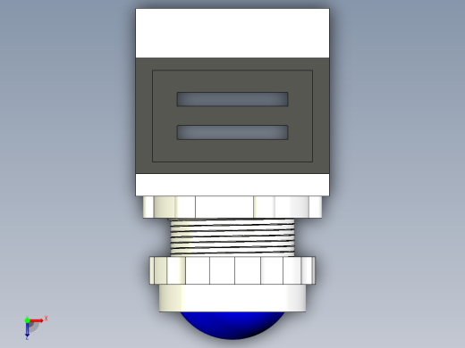 德力西电气LD11-25 纯蓝 球形俯视缩略图