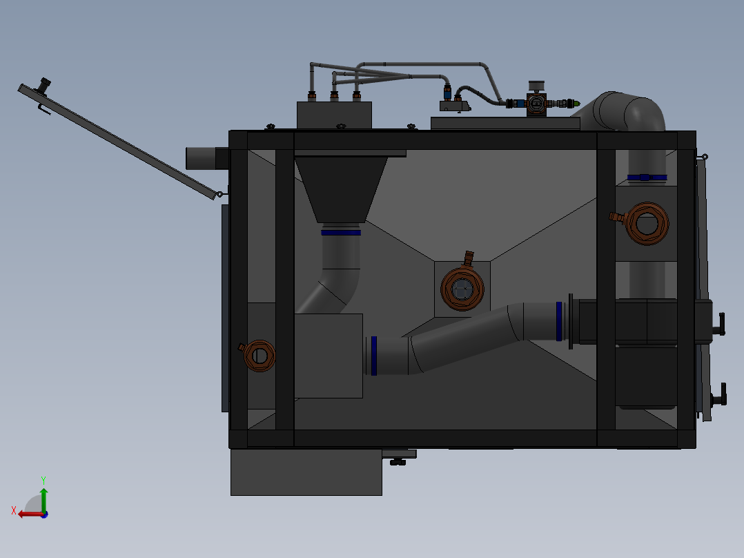 手持式喷砂器后视图